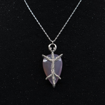 Liebchen Amulet - Purple Chalcedony - OOAK