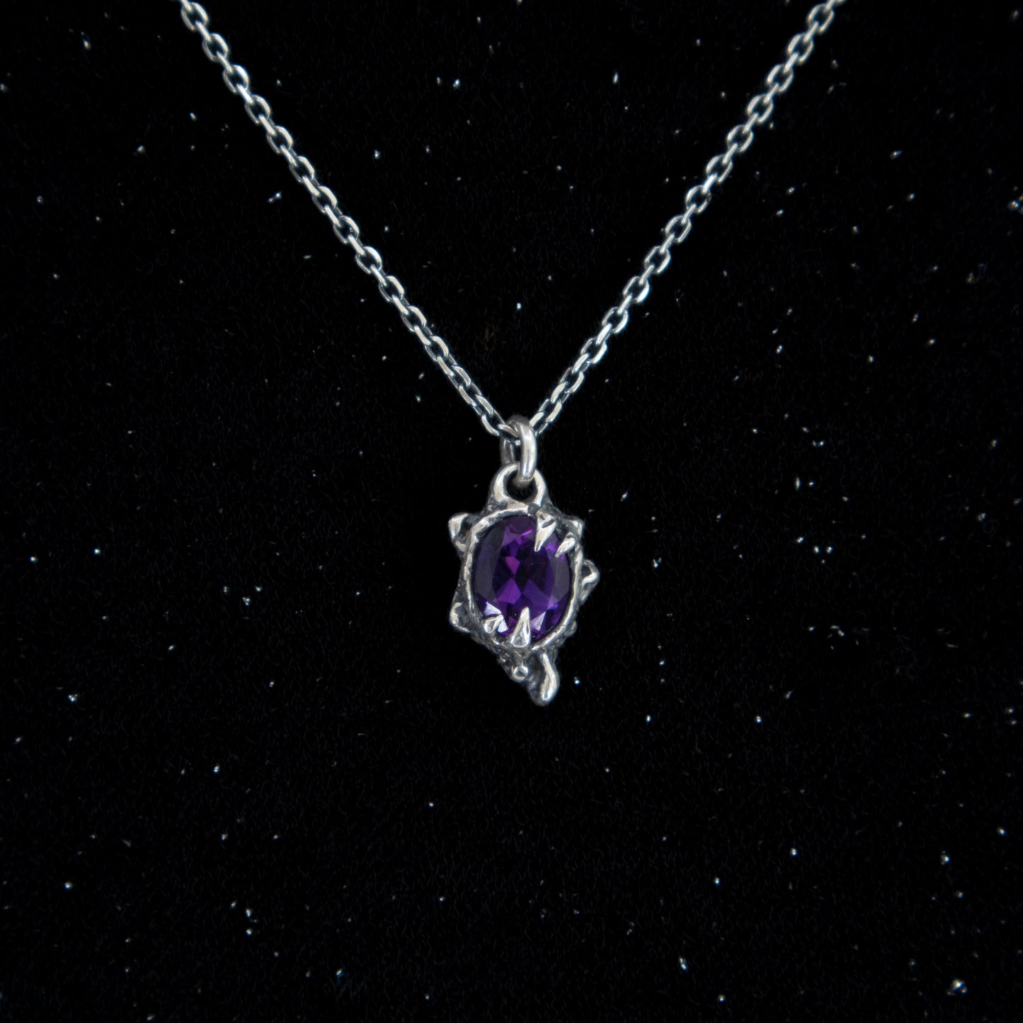Primordial Pendant - Amethyst 18 inches - Ready to Ship