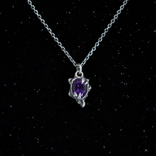 Primordial Pendant - Amethyst 18 inches - Ready to Ship
