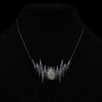 Orlok’s Shadow Necklace - Fossilised Snakeskin Wrasse  - OOAK