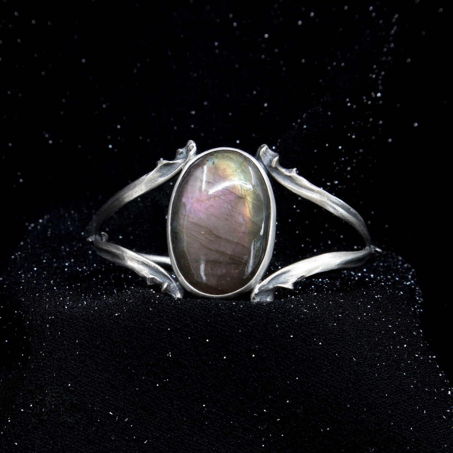 Grand High Witch Cuff - Purple Labradorite - OOAK - Small/Medium size - Ready to Ship