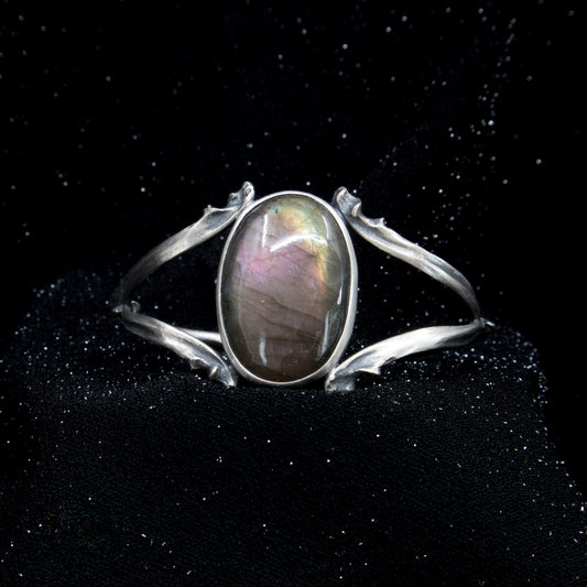 Grand High Witch Cuff - Purple Labradorite - OOAK - Small/Medium size - Ready to Ship