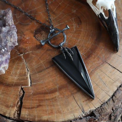 Hexen Pendant XL Onyx - 30 inches - OOAK