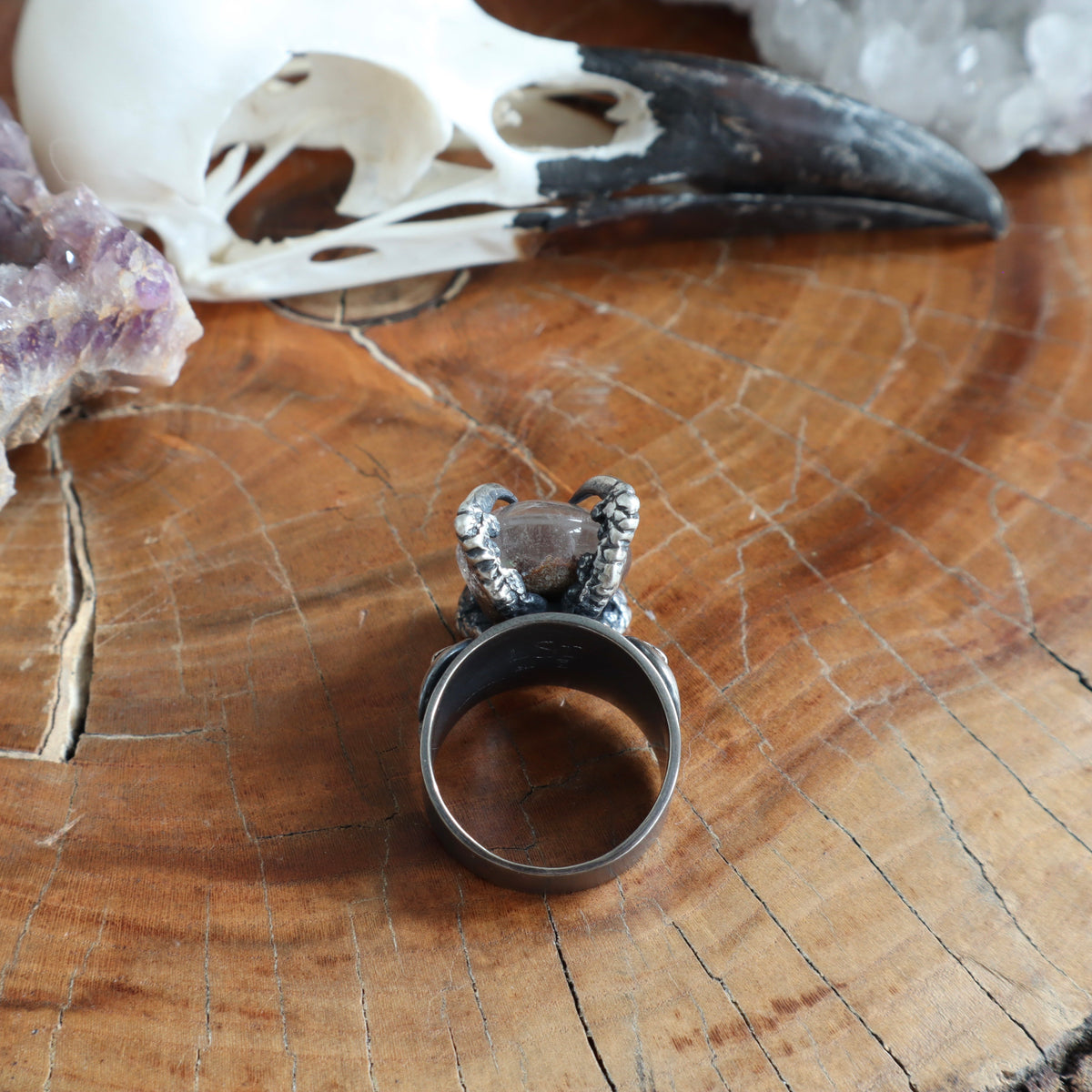 Lunarscape Ring - OOAK Lodolite - Size 8