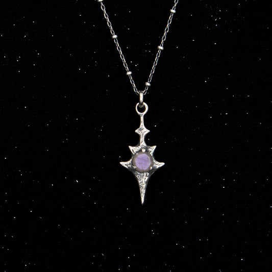 Large Eldritch Pendant (only one made) - Purple Labradorite - 20 inches - Ready to Ship