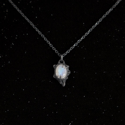 Primordial Pendant - Moonstone - 16 inches - Ready to Ship