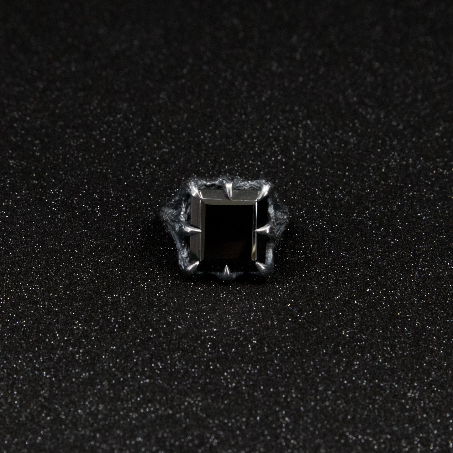 The Dark Embrace Ring - (Garnet and Onyx versions)