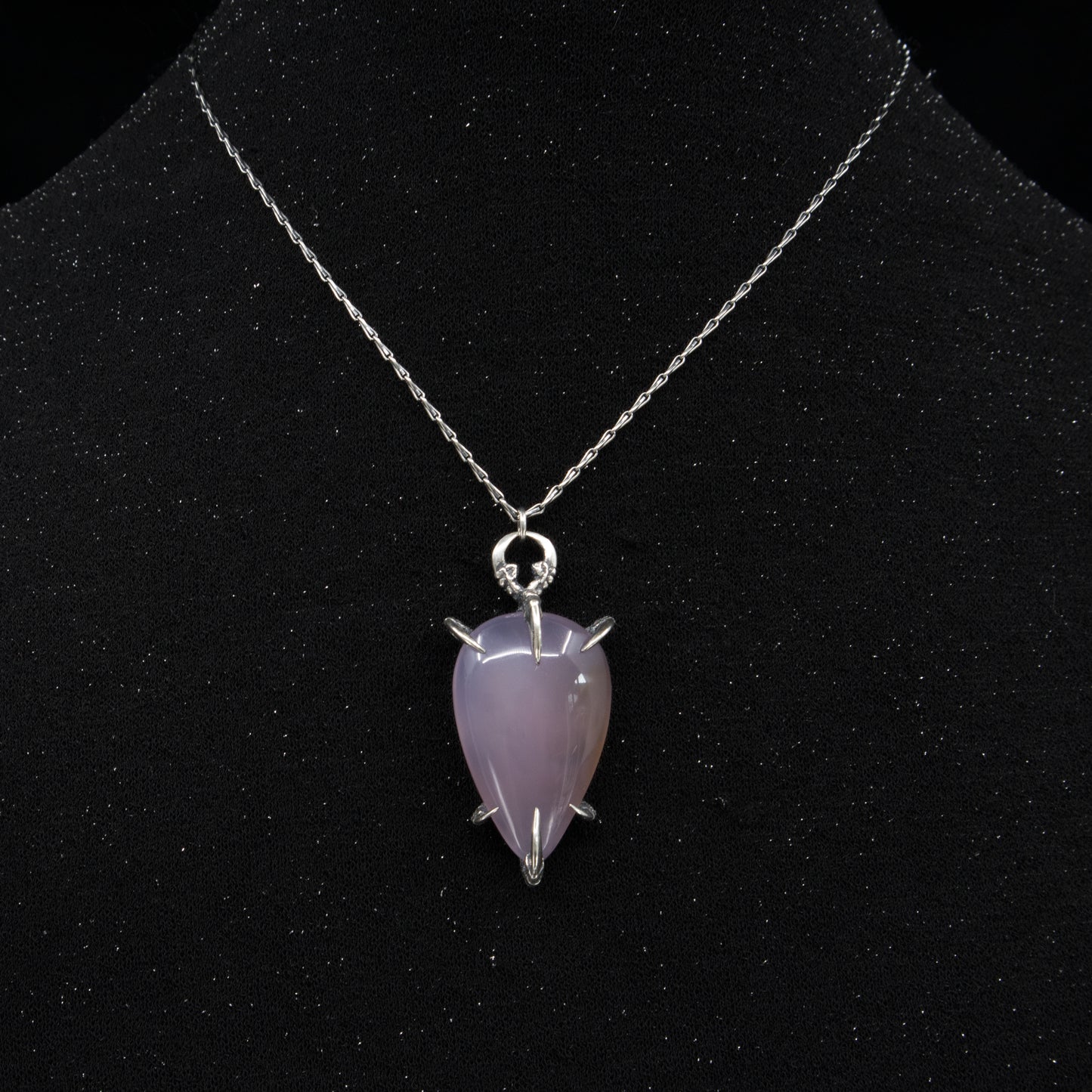 Liebchen Amulet - Purple Chalcedony - OOAK