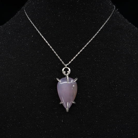Liebchen Amulet - Purple Chalcedony - OOAK