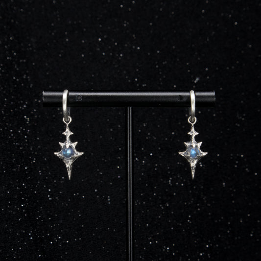 Eldritch Hoop Earrings - Labradorite - Ready to ship