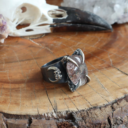 Lunarscape Ring - OOAK Lodolite - Size 8
