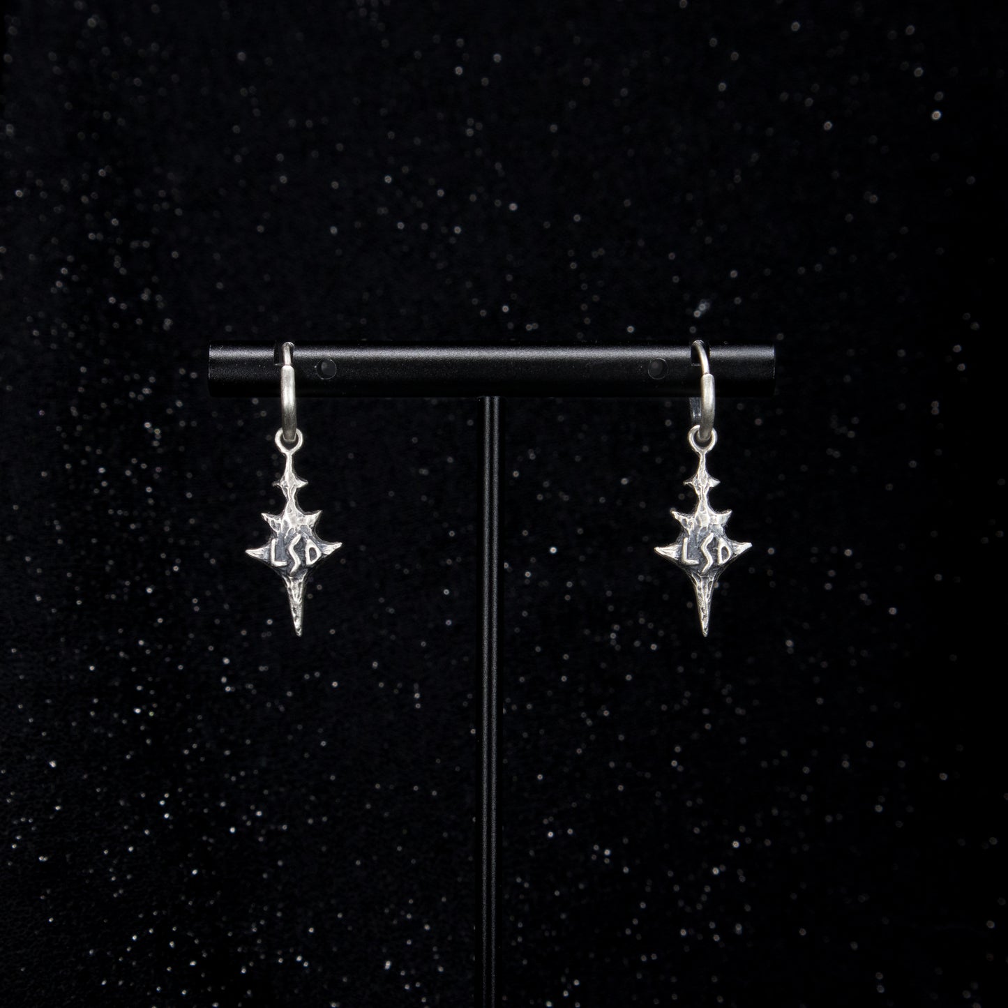 Eldritch Hoop Earrings - Garnet - Ready to ship