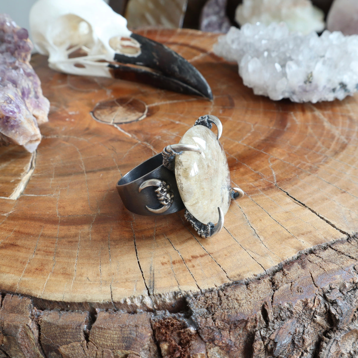 Lunarscape Ring - Size 10.5 - OOAK - Lodolite