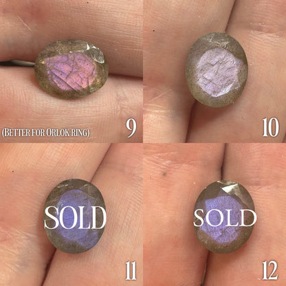 Orlok Ring - Purple Labradorite
