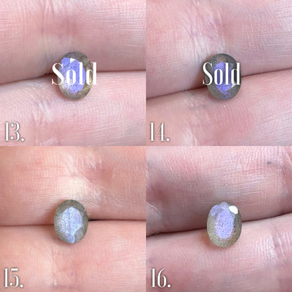 Sea Nymph Ring - Purple Labradorite Limited edition