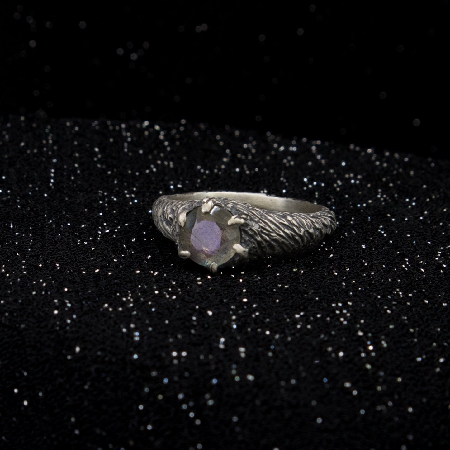 Forest Nymph Ring - Purple Labradorite