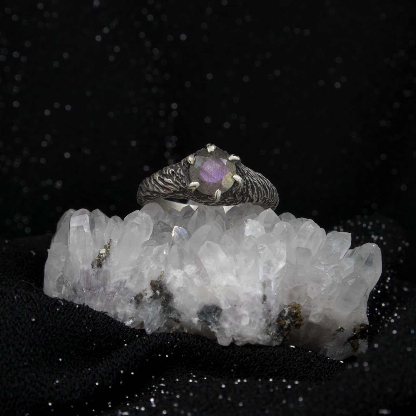 Forest Nymph Ring - Purple Labradorite