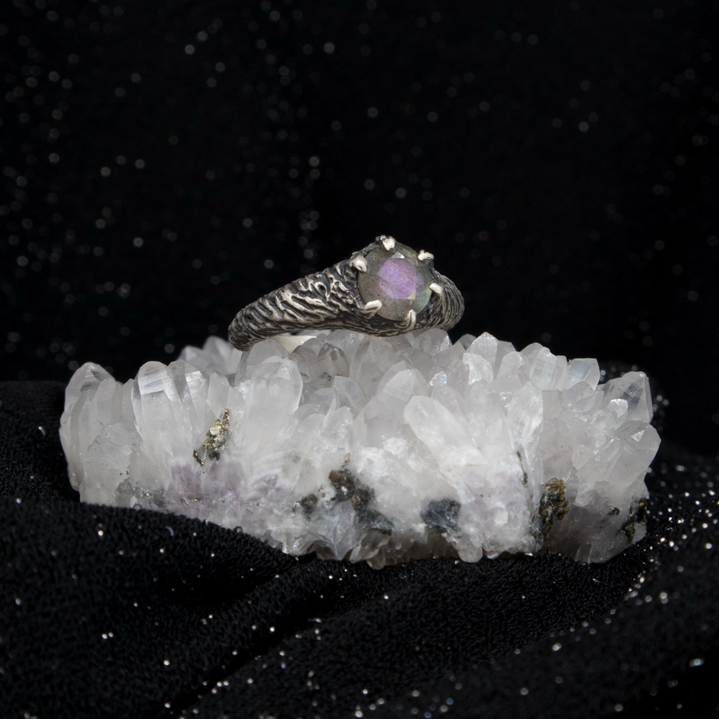 Forest Nymph Ring - Purple Labradorite
