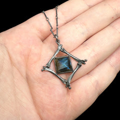 Discontinued - Pharaoh's Tomb Pendant - Labradorite - 18 Inches - Ready to Send