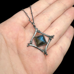 Discontinued - Pharaoh's Tomb Pendant - Labradorite - 18 Inches - Ready to Send