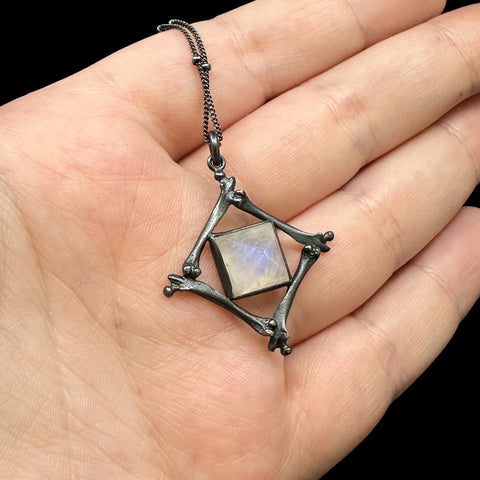 Discontinued Pharaoh's Tomb Pendant - Moonstone - 18 Inches - Ready to Send