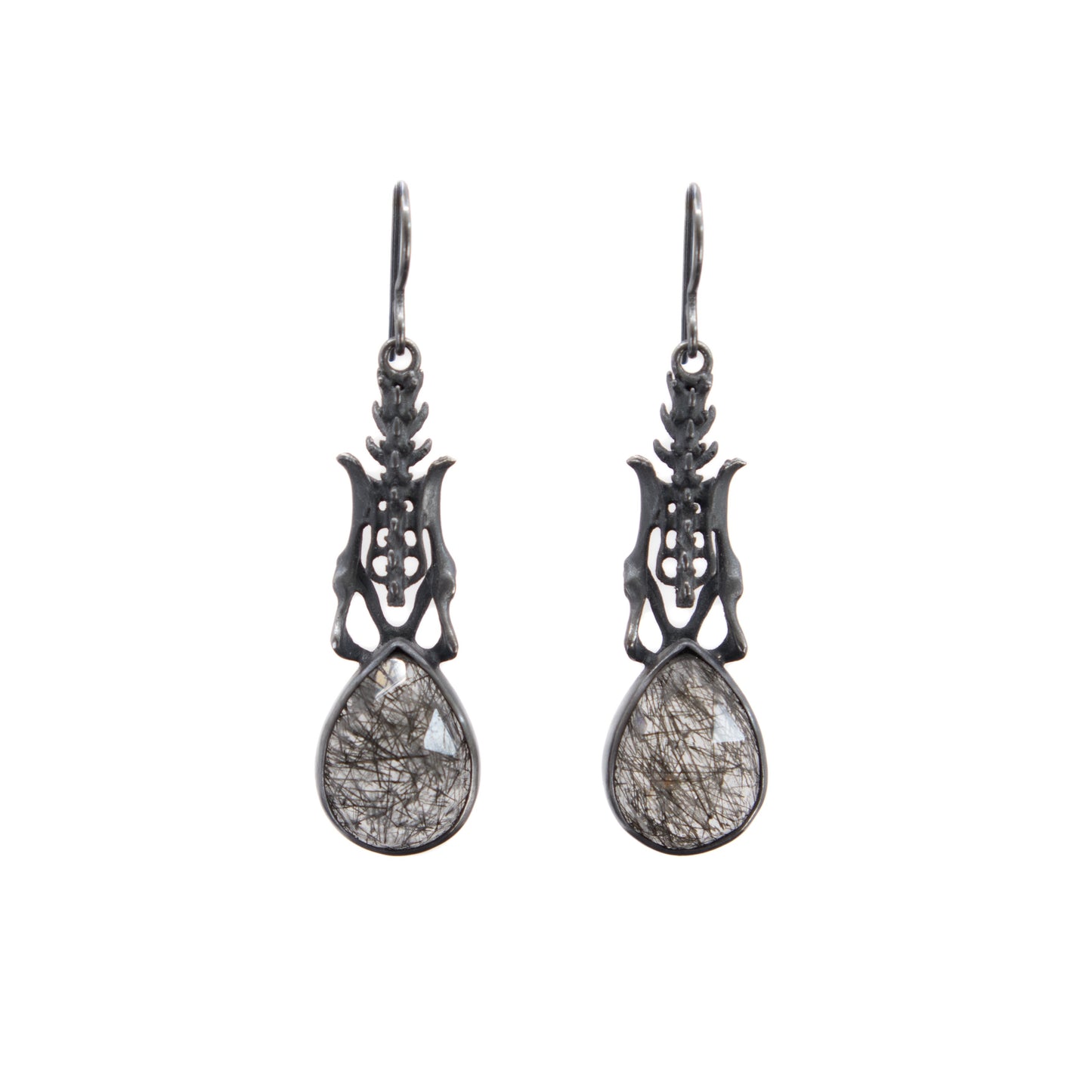 Black Death Earrings