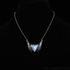 Nostradamus Necklace - Moonstone - 16 inch chain - Ready to ship
