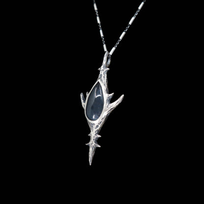 Dagon Pendant - Moss Aquamarine - 17 Inches - Ready to ship