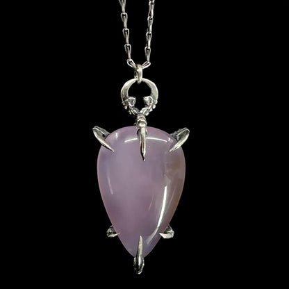 Liebchen Amulet - Purple Chalcedony - OOAK