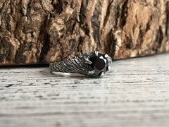 Forest Nymph Ring - size 9.25 - Black CZ - Ready to Send