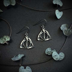 Discontinued - Deathly Hallows Small Bone Earrings