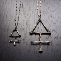 Alchemist small (Left) Compared to alchemist pendant in large (Right)