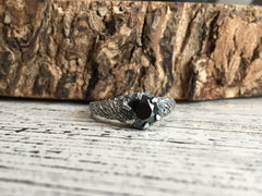 Forest Nymph Ring - size 9.25 - Black CZ - Ready to Send