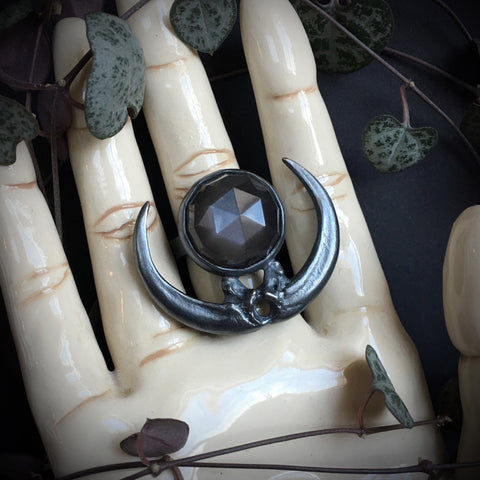 Raven Moon Ring