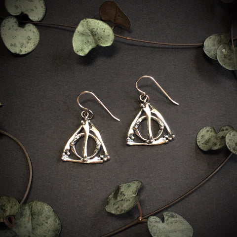 Discontinued - Deathly Hallows Small Bone Earrings