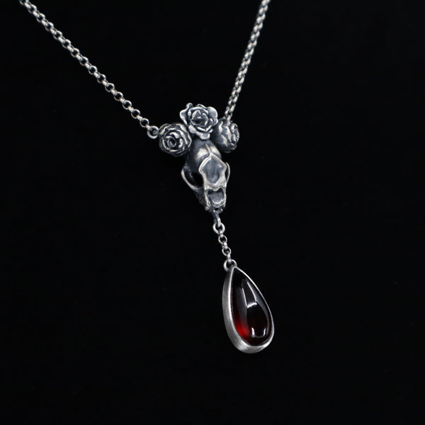 Grand High Witch Necklace - Garnet, Onyx, Moonstone or Labradorite