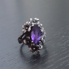 Nightshade Ring (Amethyst, Citrine and Onyx Versions)