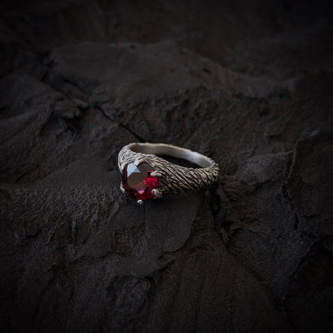 Forest Nymph Ring (Rhodolite Garnet, Hessonite Garnet, Amethyst and Citrine versions)